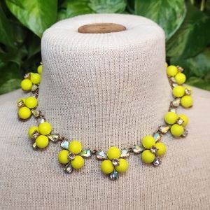 J. Crew Yellow Crystal Pop Necklace